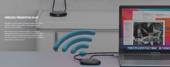 Picture of Verbatim 4K Wireless USB-C HDMI Adapter Dongle -Share My Screen Mirror Image. Compact and Ultra Portable. Windows, Linux Mac 10.2 support