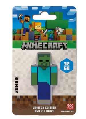 Picture of Verbatim Minecraft Zombie -  Collector's Edition USB Flash Drive - 32GB - Zombie - Retail