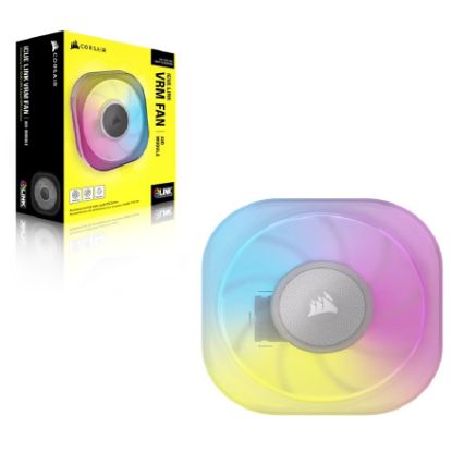 Picture of Corsair iCUE LINK CapSwap Module – VRM Fan – White Extend your iCUE LINK AIO cooling