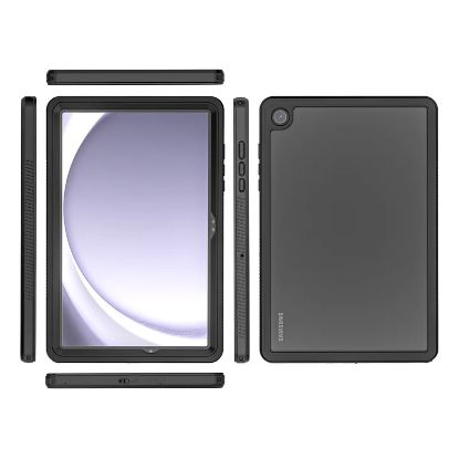 Picture of USP Samsung Galaxy Tab A9+ WaterProof Case Black - 360Â° Rotation, DustProof, SnowProof, ShockProof, IP68, Durable, Perfect for Travel