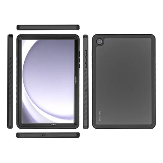 Picture of USP Samsung Galaxy Tab A9+ WaterProof Case Black - 360Â° Rotation, DustProof, SnowProof, ShockProof, IP68, Durable, Perfect for Travel