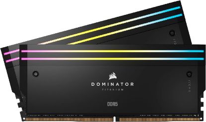Picture of Corsair DOMINATOR® TITANIUM RGB 32GB (2x16GB) DDR5 DRAM 7000MT/s CL34 Intel XMP Memory Kit — Black