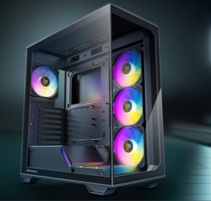 Picture of Antec C3 ARGB Black ATX,  270 Degrees View, 4x ARGB PWM Fans control, USB-C, 36CM top, 24cm Front. Cable Management, GPU 41.5 CM. Ultra Gaming Case