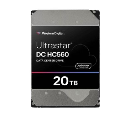 Picture of Western Digital WD Ultrastar DC HC560 20TB 3.5' SATA 7200 RPM  Cache 512MB 5-year limited warranty WUH722020BLE6L4 0F38785 (Base SE)