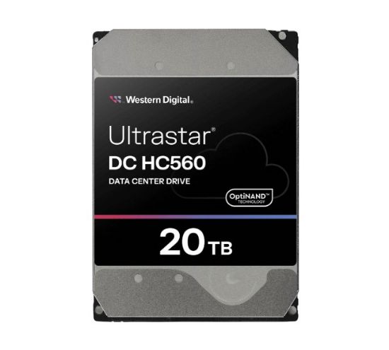Picture of Western Digital WD Ultrastar DC HC560 20TB 3.5' SATA 7200 RPM  Cache 512MB 5-year limited warranty WUH722020BLE6L4 0F38785 (Base SE)
