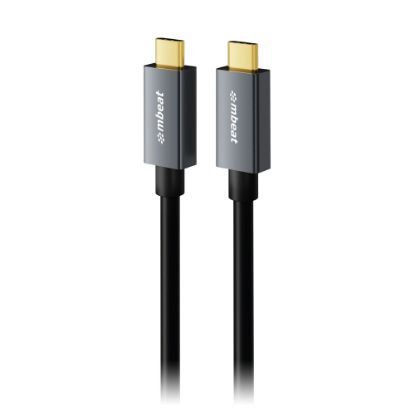 Picture of mbeat Tough Link 1m USB 4.0 USB-C Cable - Space Grey Video Resolution: Maximum 8K/60Hz Package Weight: 85g USB-C 4.0 Product Weight: 60g