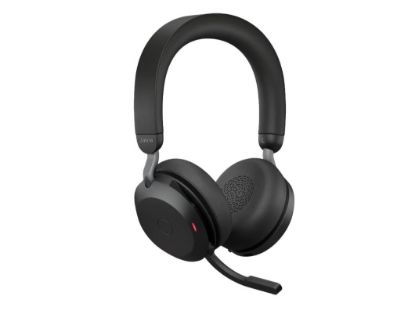 Picture of Jabra Evolve2 75 USB-C Link380a MS Stereo Black, 8-Mic Technology, 36 Hours Battery & Fast Charge, Dual-Foam Tech, Discreet Hide-Away Boom Arm