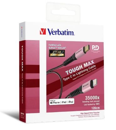 Picture of (LS)Verbatim Type C to Lightning Cable with Kevlar 120cm Rose Gold