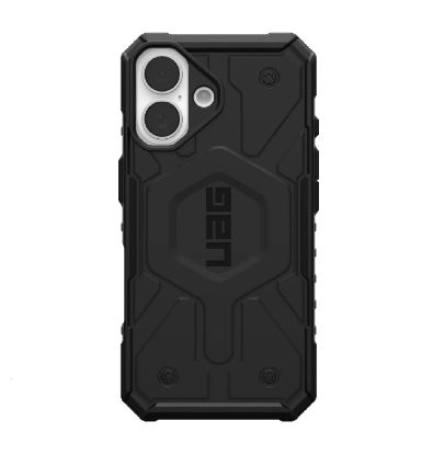 Picture of UAG Pathfinder MagSafe Apple iPhone 16 (6.1') Rugged Case - Black (114470114040), 18ft Drop Protection (5.4M), Tactical Grip, 10 Years Warranty