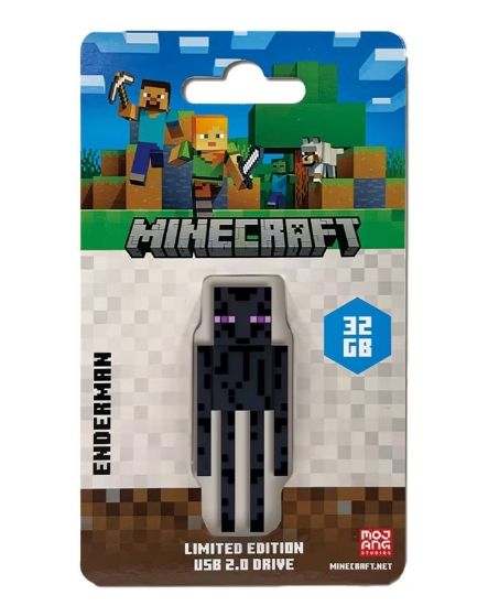 Picture of Verbatim Minecraft Enderman, Collector's Edition USB Flash Drive - 32GB - Enderman Retail Pack - Minecraft Movie 2025