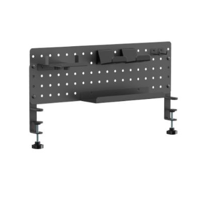 Picture of Brateck GMPB-05-02-B CLAMP-ON DESK PEGBOARD ORGANIZER WITH STORAGE KITS (BLACK) (LS)