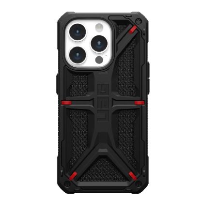 Picture of UAG Monarch Kevlar Apple iPhone 15 Pro (6.1') Rugged Case - Kevlar Black(114278113940),20ft. Drop Protection(6M),5 Layers Protection,10 Years Warranty