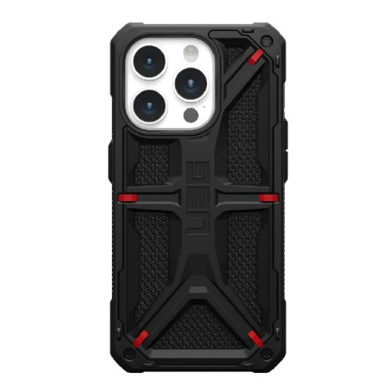 Picture of UAG Monarch Kevlar Apple iPhone 15 Pro (6.1') Rugged Case - Kevlar Black(114278113940),20ft. Drop Protection(6M),5 Layers Protection,10 Years Warranty