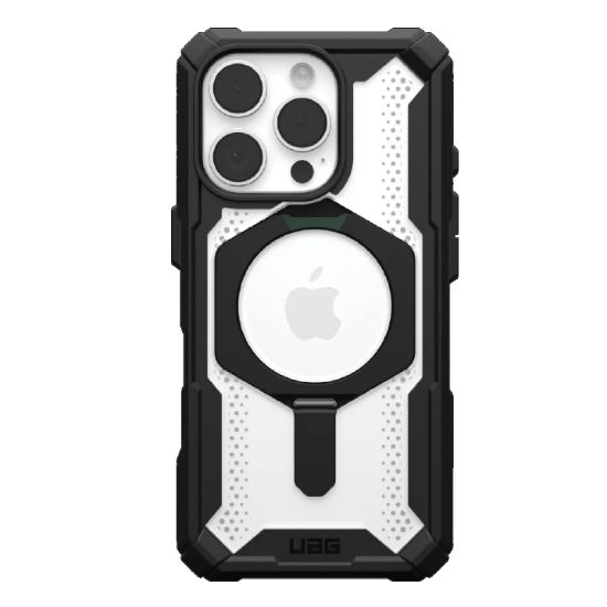 Picture of UAG Plasma XTE MagSafe Apple iPhone 16 Pro (6.3') Rugged Case - Black/Clear (11447411404G), 20ft. Drop Protection (4.8M), 1 Year Warranty