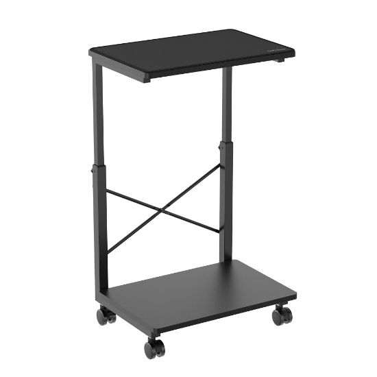 Picture of mbeat® activiva Height Adjustable PC & Printer Storage Stand Black Adjustable Shelf Height: 55/60/65/70/75/80/85cm Package Weight: 8.10kg