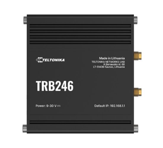 Picture of Teltonika TRB246 Industrial IoT Gateway, 4G/LTE(Cat 4), Dual SIM, Auto-Failover, Backup WAN, Supports DNP3, DLMS, Modbus, PSU excluded