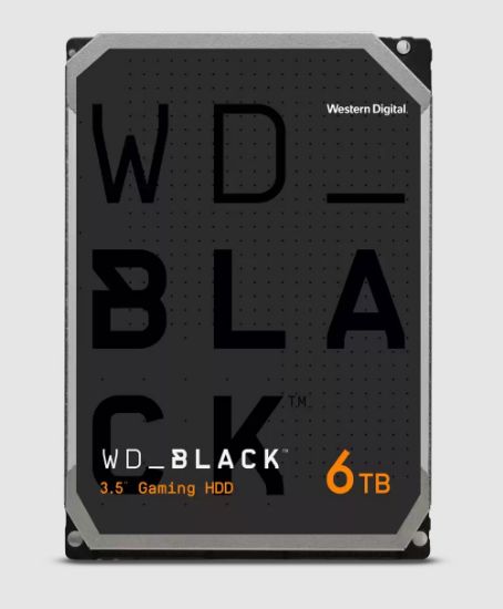 Picture of Western Digital WD Black 6TB 3.5' HDD SATA 6gb/s 7200RPM 256MB Cache CMR Tech for Hi-Res Video Games 5yrs Wty ~WD6004FZBX