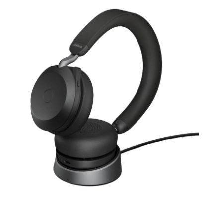 Picture of Jabra Evolve2 75 USB-C Link380c MS Stereo Stand Black, 8-Mic Technology, 36 Hours Battery & Fast Charge, Dual-Foam Tech, Discreet Hide-Away Boom Arm