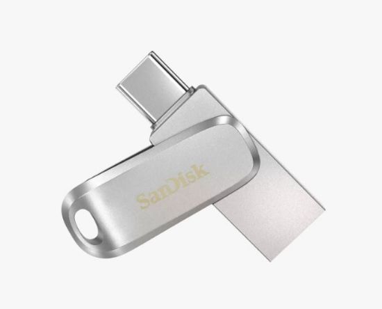 Picture of SanDisk SDDDC4 1TB, Metal, USB 3.2 Gen 1 Type C reversible connector, Swivel Design, Sequential Read Performance 400MB/s, 5Y