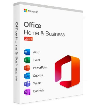 Picture of Microsoft Office Home & Business 2024 English APAC Medialess Retail New. Word, Excel, Power Point, Outlook for PC and Mac SMS-OFFHB2024-ML-P