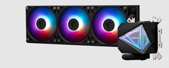 Picture of MSI MAG CORELIQUID I360 BlackLiquid CPU Cooler, LGA 1150/1151/1155/1156/1200/1700+ Next gen AM5/AM4 3y warranty