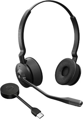 Picture of Jabra Engage 55 SE, Stereo, Link400c, UC DECT Headset, 150m Wireless Range, Noise Cancelling, Flexible, Portable, Durable, Lightweight, Busylight