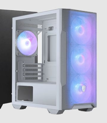 Picture of MSI MAG FORGE M100R WHITE, Micro ATX Case, 1x USB 3.2, 2x USB 2.0, 1x Audio, 1x Mic, 4x PCI-E, 2x 2.5', 2x 3.5', Micro ATX / Mini ITX