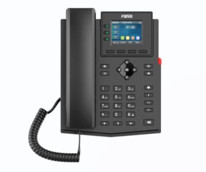 Picture of Fanvil X303W Enterprise IP Phone, 2.4-inch Color Screen, 4 SIP Lines, 6-party conferencing, HD audio, Built-in 2.4GHz & 5GHz Wi-Fi, External PS