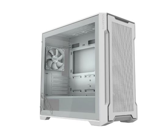 Picture of GIGABYTE C102 GLASS ICE Mid Tower case, H450x W210x D450 mm, White, 5 Expansion slots, 2x 3.5' Drive Support, 2 + 1 x 2.5' Drive Support, USB 3.0 x2