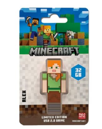 Picture of Verbatim Minecraft Alex - Collector's Edition USB Flash Drive - 32GB - Alex Retail Pack - Minecraft Movie 2025