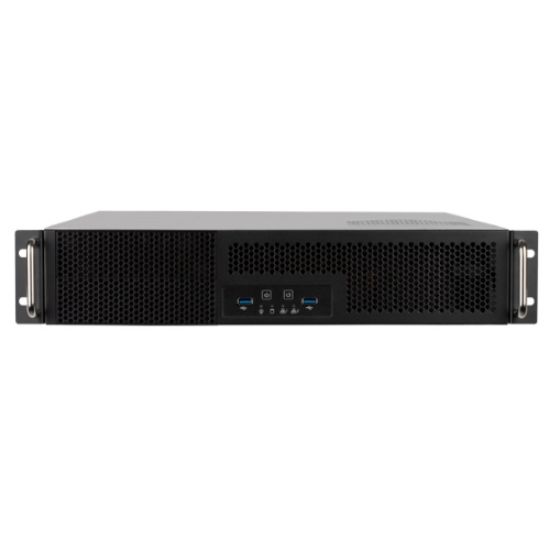 Picture of SilverStone RM23-502 2U dual 5.25' drive bay ATX rackmount industrial storage server chassis with USB 3.1 Gen1 interface