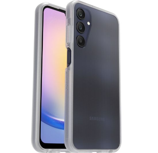 Picture of OtterBox React Samsung Galaxy A25 5G (6.5') Case - Clear (77-94110), DROP+ Military Standard, Wireless Charging Compatible, 7 Years Warranty