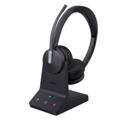 Picture of Yealink WH64 Dual UC DECT Wireless Headset, DECT & Bluetooth Wireless Technology,3-Mic Noise Cancellation,UC Certified, Charging Stands, Carrying Bag
