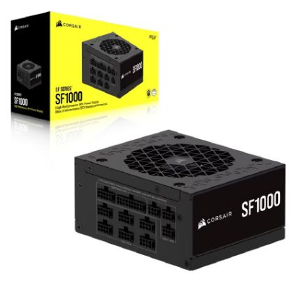 Picture of Corsair SF Series SF1000 Fully Modular 80 PLUS Platinum SFX Power Supply (AU) – 1000W, 92mm FDB, 4×PCIe, 8×SATA, 2×EPS, Type 5, 100K hrs, ATX 3.1