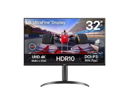 Picture of LG 31.5' 32UR550K-B UltraFine 4K 3840 x 2160, HDR10, DCI-P3 90%, Stereo Speaker with MaxxAudio, Height Adjustable Stand,  Office & Gaming Monitor