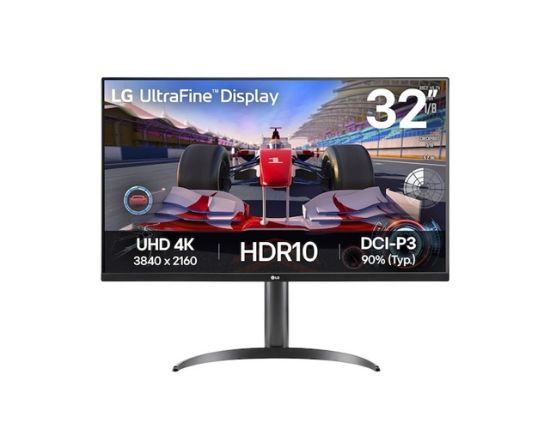 Picture of LG 31.5' 32UR550K-B UltraFine 4K 3840 x 2160, HDR10, DCI-P3 90%, Stereo Speaker with MaxxAudio, Height Adjustable Stand,  Office & Gaming Monitor