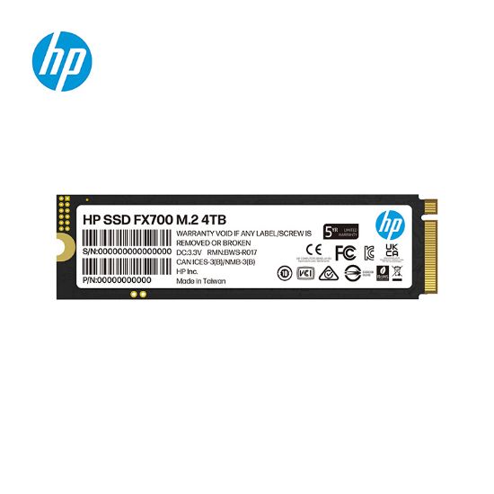 Picture of HP FX700 4TB PCIe Gen 4x4 M.2 NVMe 2.0 SSD 7200MB/s & 6200MB/s Low power consumption
