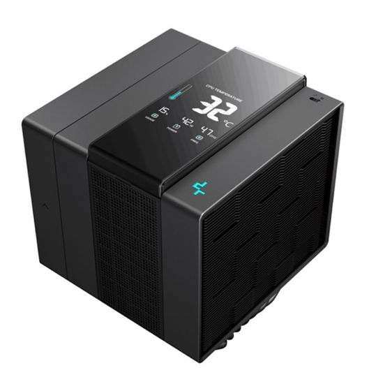 Picture of DeepCool ASSASSIN IV VC VISION DIGITAL Air Cooler, TDP 300W, Quad-Segmented Dashboard Display, Silent 3-phase 6-slot 4-pole fans (120mm and 140mm)