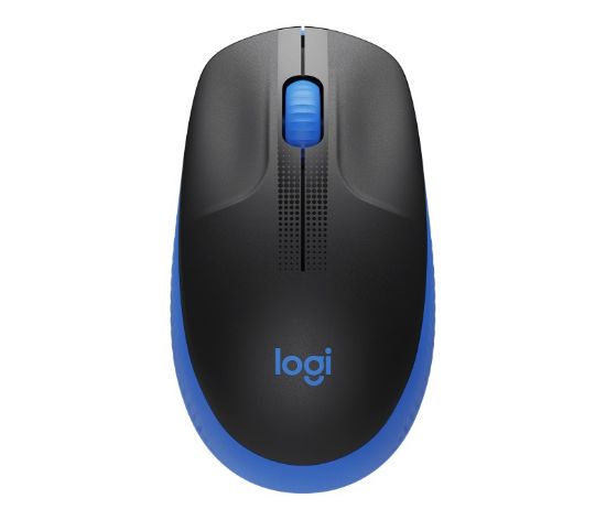 Picture of Logitech M190 Full-Size Wireless Mouse - BLUE from up to 10 meters away 1000 dpi,  ONE AA- 18 months of worry-free usage