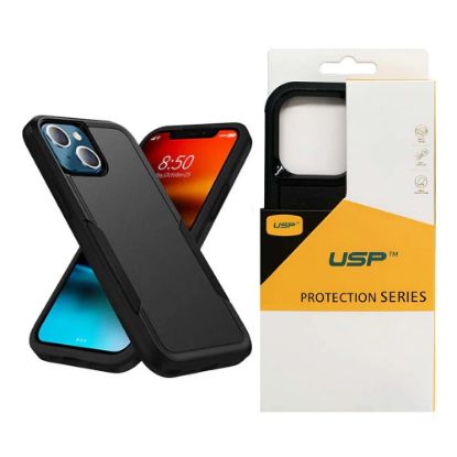 Picture of USP Apple iPhone 16 Plus (6.7') Armor Rugged Case Black - Military-Grade, Multi layers, No-Slip, Sleek, Ultimate Protection, Strong & Durable