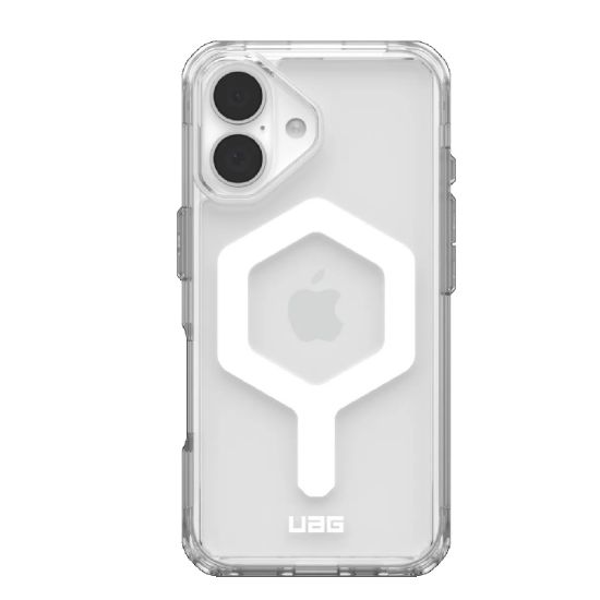 Picture of UAG Plyo MagSafe Apple iPhone 16 Plus (6.7') Rugged Case - Ice/White (114479114341), 16ft. Drop Protection (4.8M), Armored Shell, 10 Years Warranty