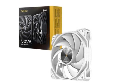 Picture of Antec Nova White 120 PWM 3-Phase Speed Controller. Low Power, High Heat Dissipation, Low Noise Ultimate Fan - 1x Fan with controller