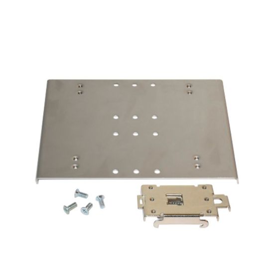 Picture of Shuttle DIN-Rail Mounting Kit for Shuttle XPC Slim Series  allows the installation of 1-litre XPC slim barebones on a standard 35 mm DIN-Rail