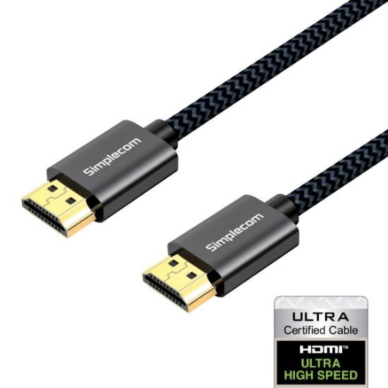 Picture of Simplecom SBT002 Ultra High Speed HDMI 2.1 Cable Nylon Braided 48Gbps 8K@60Hz