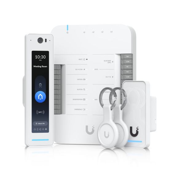 Picture of Ubiquiti G3 Starter Kit Pro, Provides Complete Entry &Exit Control For Single Door With 2 Readers &Apple Touch Pass Support