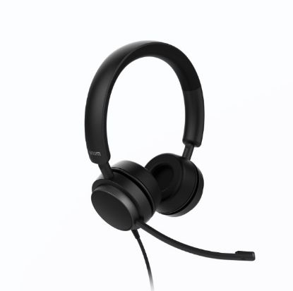 Picture of SNOM A310D Corded Headset Duo, Full band audio, High wearing comfort, Lightweight construction, Perfect noise shielding from the surroundings