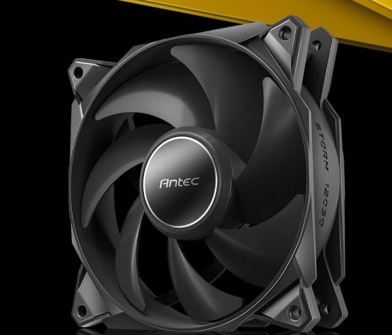 Picture of Antec StormT3 120mm PWM FDB FaN High Airflow 66.56 CFM, Air Pressure 2.7, Noise Level 25.8. Woven Cable, PMW Daisy Chain design, 3 Yrs Warranty(LS)