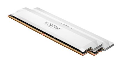 Picture of Crucial Pro 32GB (2x16GB) DDR5 UDIMM 6400MHz CL38 White Heat Spreader Support Intel XMP AMD Ryzen for Desktop PC Gaming Memory