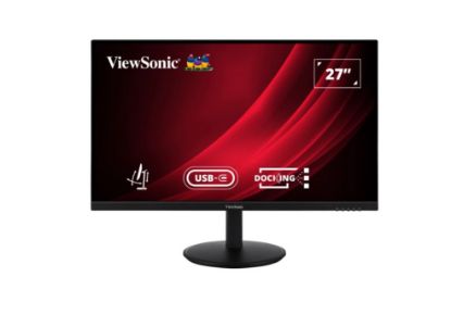 Picture of ViewSonic 27' VG 2K SuperClear IPS, Docking, USB-C, Daisy Chain, DP In/Out, RJ45,100w PD, Height Adjustable 3y Advance Replacement, Business Monitor.