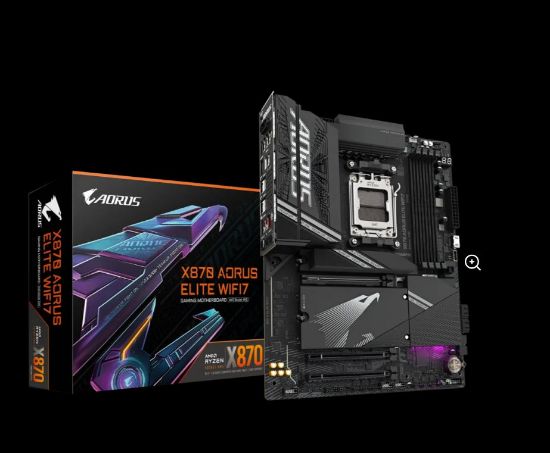 Picture of Gigabyte X870 AORUS ELITE WIFI7 AMD AM5 ATX Motherboard 4x DDR5~256GB,3x PCIe x16, 4x M.2, 4x SATA 6, 4x USB 3.2, 4x USB2.0, 2x USB-C,